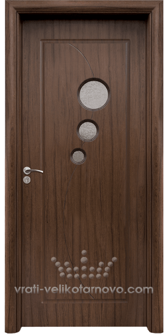 Интериорна HDF врата, модел 017 Орех