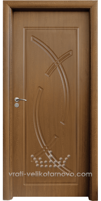 Интериорна HDF врата, модел 056-P Златен дъб