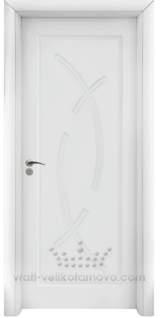 Интериорна HDF врата, модел 056-P Бял