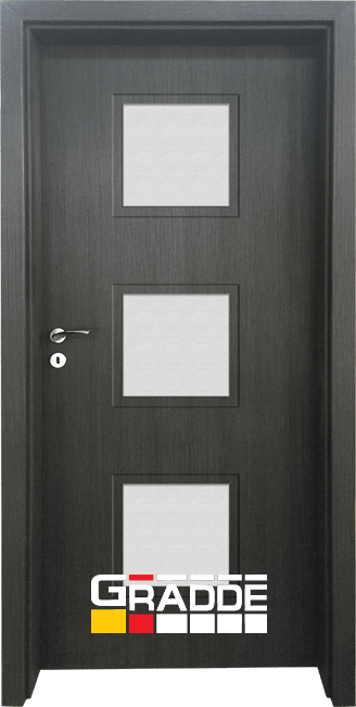Интериорна HDF врата, модел Gradde Bergedorf, Ясен Вералинга