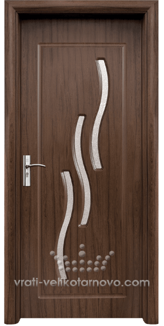 Интериорна HDF врата, модел 014 Орех