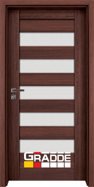 Интериорна врата Gradde, модел Aaven Glas, цвят Шведски дъб