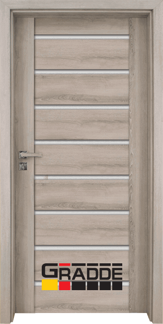 Интериорна врата Gradde, модел Axel Glas, цвят Ясен Вералинга