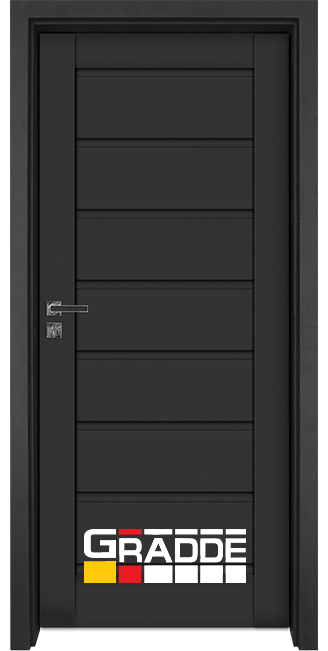 Интериорна врата Gradde, модел Axel Voll, цвят Антрацит Мат
