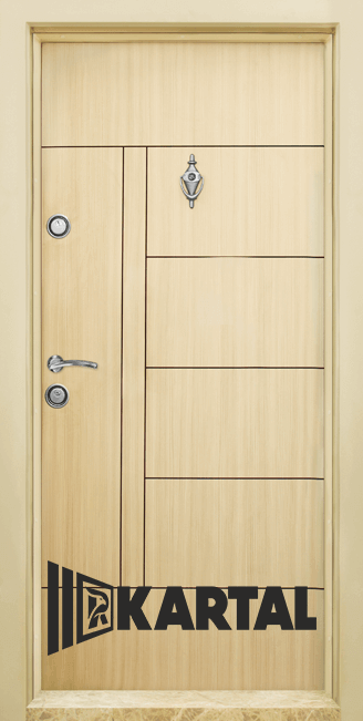 Блиндирана входна врата, модел Т 587, цвят Зебра