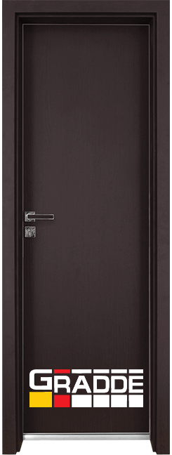 Алуминиева врата за баня – Граде цвят Орех Рибейра